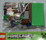 NOW RARE RETIRED LEGO MINECRAFT: The Iron Golem WITH 3 MINIFIGURES GOLEM, ALEX & ZOMBIE, BABY PIG,  TOOLS, ACCESSORIES, 21123, Age 6-12 (208 PIECES) YEAR 2016 COMPLETE, BOX & BOOKLETS INCLUDED.