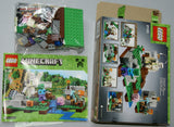 NOW RARE RETIRED LEGO MINECRAFT: The Iron Golem WITH 3 MINIFIGURES GOLEM, ALEX & ZOMBIE, BABY PIG,  TOOLS, ACCESSORIES, 21123, Age 6-12 (208 PIECES) YEAR 2016 COMPLETE, BOX & BOOKLETS INCLUDED.