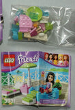 NOW RARE RETIRED 2012 HARD TO FIND LEGO FRIEND 3931 EMMA'S SPLASH POOL JACCUZI, LOUNGE CHAIR, UMBRELLA, ICE CREAM DISH, PLANT, 1 MINIFIGURE COMPLETE WITH BOX & MANUALS. AGE 5-12