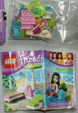 NOW RARE RETIRED 2012 HARD TO FIND LEGO FRIEND 3931 EMMA'S SPLASH POOL JACCUZI, LOUNGE CHAIR, UMBRELLA, ICE CREAM DISH, PLANT, 1 MINIFIGURE COMPLETE WITH BOX & MANUALS. AGE 5-12