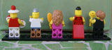 5, NOW RARE, RETIRED LEGO MINIFIGURES Serie 4,5,6 & 8, NEW, SURFER GIRL, FITNESS INSTRUCTOR, FLAMENCO DANCER, CHEERLEADER, COW GIRL, WITH SOME ACCESSORIES (ITEM 4) 25 PIECES