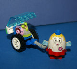 CUSTOM LEGO SET (20 PCS): 2, NOW RARE RETIRED, (NEW) MINIFIGURES & MRS PUFF, GARY THE SNAIL AND CARRIAGE, STROLLER WITH TRANSPARENT SUNROOF 3818 (KIT 33)