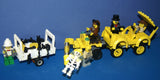 UNIQUE CUSTOM LEGO SET (143 PCS) WITH 6, NOW RARE, RETIRED MINIFIGURES: ADVENTURERS OF THE DESERT 7976 7988 7978 & BUGGY, CARTS, ACCESSORIES, WEAPONS, TOOLS (KIT SET ITEM 40) VAN BARRON, DR C. LIGHTNING, SAM SINISTER, J. THUNDER, HARRY CANE, MUMMY