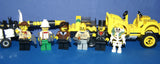 UNIQUE CUSTOM LEGO SET (143 PCS) WITH 6, NOW RARE, RETIRED MINIFIGURES: ADVENTURERS OF THE DESERT 7976 7988 7978 & BUGGY, CARTS, ACCESSORIES, WEAPONS, TOOLS (KIT SET ITEM 40) VAN BARRON, DR C. LIGHTNING, SAM SINISTER, J. THUNDER, HARRY CANE, MUMMY