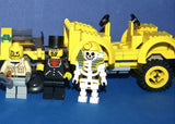 UNIQUE CUSTOM LEGO SET (143 PCS) WITH 6, NOW RARE, RETIRED MINIFIGURES: ADVENTURERS OF THE DESERT 7976 7988 7978 & BUGGY, CARTS, ACCESSORIES, WEAPONS, TOOLS (KIT SET ITEM 40) VAN BARRON, DR C. LIGHTNING, SAM SINISTER, J. THUNDER, HARRY CANE, MUMMY