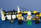 UNIQUE CUSTOM LEGO SET (143 PCS) WITH 6, NOW RARE, RETIRED MINIFIGURES: ADVENTURERS OF THE DESERT 7976 7988 7978 & BUGGY, CARTS, ACCESSORIES, WEAPONS, TOOLS (KIT SET ITEM 40) VAN BARRON, DR C. LIGHTNING, SAM SINISTER, J. THUNDER, HARRY CANE, MUMMY