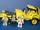 UNIQUE CUSTOM LEGO SET (143 PCS) WITH 6, NOW RARE, RETIRED MINIFIGURES: ADVENTURERS OF THE DESERT 7976 7988 7978 & BUGGY, CARTS, ACCESSORIES, WEAPONS, TOOLS (KIT SET ITEM 40) VAN BARRON, DR C. LIGHTNING, SAM SINISTER, J. THUNDER, HARRY CANE, MUMMY