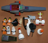 CUSTOM LEGO STAR WARS SETS (EPISODES 4/5/6) 7 NOW RARE RETIRED MINIFIGURES: DARTH VADER SW004, BIGGS DARKLIGHTER SW009, DARK RALTER SW012, 2 SCOUT TROOPERS SW005, SPY DROID ETC... SUPERSONIC JET, AMPHIBIAN CAR, ROAD BLOCKS, ACCESSORIES (140 PCS) KIT 45