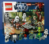 CUSTOM LEGO STAR WARS SET (EPISODES 4/5/6): 4 NOW RARE RETIRED MINIFIGURES: SCOUT AND STORM TROOPERS, GREEN REBELS, SPY & ASSISTANT DROIDS AND 1 BUILD: RECEPTION TOWER (KIT 46) 50 PIECES