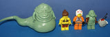 5 NOW RARE RETIRED LEGO MINIFIGURES FROM STAR WARS (EPISODES 4/5/6): JABBA THE HUT SW071, LUKE SKYWALKER SW019A, PRINCESS LEIA SW070, GUARD SW075 AND SPY DROID (22 PCS) KIT: ITEM 16