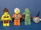 5 NOW RARE RETIRED LEGO MINIFIGURES FROM STAR WARS (EPISODES 4/5/6): JABBA THE HUT SW071, LUKE SKYWALKER SW019A, PRINCESS LEIA SW070, GUARD SW075 AND SPY DROID (22 PCS) KIT: ITEM 16