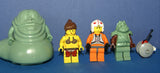 5 NOW RARE RETIRED LEGO MINIFIGURES FROM STAR WARS (EPISODES 4/5/6): JABBA THE HUT SW071, LUKE SKYWALKER SW019A, PRINCESS LEIA SW070, GUARD SW075 AND SPY DROID (22 PCS) KIT: ITEM 16