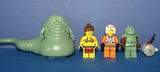 5 NOW RARE RETIRED LEGO MINIFIGURES FROM STAR WARS (EPISODES 4/5/6): JABBA THE HUT SW071, LUKE SKYWALKER SW019A, PRINCESS LEIA SW070, GUARD SW075 AND SPY DROID (22 PCS) KIT: ITEM 16