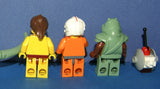 5 NOW RARE RETIRED LEGO MINIFIGURES FROM STAR WARS (EPISODES 4/5/6): JABBA THE HUT SW071, LUKE SKYWALKER SW019A, PRINCESS LEIA SW070, GUARD SW075 AND SPY DROID (22 PCS) KIT: ITEM 16