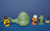 5 NOW RARE RETIRED LEGO MINIFIGURES FROM STAR WARS (EPISODES 4/5/6): JABBA THE HUT SW071, LUKE SKYWALKER SW019A, PRINCESS LEIA SW070, GUARD SW075 AND SPY DROID (22 PCS) KIT: ITEM 16