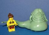 5 NOW RARE RETIRED LEGO MINIFIGURES FROM STAR WARS (EPISODES 4/5/6): JABBA THE HUT SW071, LUKE SKYWALKER SW019A, PRINCESS LEIA SW070, GUARD SW075 AND SPY DROID (22 PCS) KIT: ITEM 16