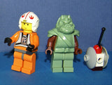 5 NOW RARE RETIRED LEGO MINIFIGURES FROM STAR WARS (EPISODES 4/5/6): JABBA THE HUT SW071, LUKE SKYWALKER SW019A, PRINCESS LEIA SW070, GUARD SW075 AND SPY DROID (22 PCS) KIT: ITEM 16