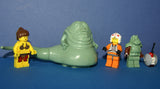 5 NOW RARE RETIRED LEGO MINIFIGURES FROM STAR WARS (EPISODES 4/5/6): JABBA THE HUT SW071, LUKE SKYWALKER SW019A, PRINCESS LEIA SW070, GUARD SW075 AND SPY DROID (22 PCS) KIT: ITEM 16