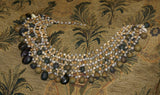 Unique, Rare 3-Tier Sing-Sing Festival Pristine Nassa Shells & Seed Beads Bilas Pectoral Adornment, Necklace Ornament from the Highlands of Papua New Guinea, NECK2, collected in late 1900’s.