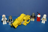 4, NOW RARE, RETIRED LEGO STAR WARS MINIFIGURES COLLECTIBLES (EPISODES 4/5/6): LANDO CABRISSIAN, TEN NUMB, TROOPER, REBEL + 1 REVOLVING RECEPTION TOWER & SUPERSONIC AMPHIBIAN SPEED JET PLANE (KIT ITEM SET 23) NOT PLAYED WITH, 54 PCS