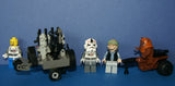 4, NOW RARE, RETIRED LEGO MINIFIGURES COLLECTIBLES FROM STAR WARS (EPISODES 4/5/6): 2 AT-AT DRIVERS, TROOPER, WICKET, EWOK PLUS TOOL & GUN CART & TRAVEL CART AND MORE (55PCS). SET 29, NOT PLAYED WITH