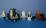 4, NOW RARE, RETIRED LEGO MINIFIGURES COLLECTIBLES FROM STAR WARS (EPISODES 4/5/6): 2 AT-AT DRIVERS, TROOPER, WICKET, EWOK PLUS TOOL & GUN CART & TRAVEL CART AND MORE (55PCS). SET 29, NOT PLAYED WITH