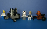 4, NOW RARE, RETIRED LEGO MINIFIGURES COLLECTIBLES FROM STAR WARS (EPISODES 4/5/6): 2 AT-AT DRIVERS, TROOPER, WICKET, EWOK PLUS TOOL & GUN CART & TRAVEL CART AND MORE (55PCS). SET 29, NOT PLAYED WITH