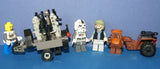 4, NOW RARE, RETIRED LEGO MINIFIGURES COLLECTIBLES FROM STAR WARS (EPISODES 4/5/6): 2 AT-AT DRIVERS, TROOPER, WICKET, EWOK PLUS TOOL & GUN CART & TRAVEL CART AND MORE (55PCS). SET 29, NOT PLAYED WITH