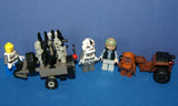 4, NOW RARE, RETIRED LEGO MINIFIGURES COLLECTIBLES FROM STAR WARS (EPISODES 4/5/6): 2 AT-AT DRIVERS, TROOPER, WICKET, EWOK PLUS TOOL & GUN CART & TRAVEL CART AND MORE (55PCS). SET 29, NOT PLAYED WITH