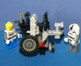 4, NOW RARE, RETIRED LEGO MINIFIGURES COLLECTIBLES FROM STAR WARS (EPISODES 4/5/6): 2 AT-AT DRIVERS, TROOPER, WICKET, EWOK PLUS TOOL & GUN CART & TRAVEL CART AND MORE (55PCS). SET 29, NOT PLAYED WITH