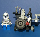 4, NOW RARE, RETIRED LEGO MINIFIGURES COLLECTIBLES FROM STAR WARS (EPISODES 4/5/6): 2 AT-AT DRIVERS, TROOPER, WICKET, EWOK PLUS TOOL & GUN CART & TRAVEL CART AND MORE (55PCS). SET 29, NOT PLAYED WITH