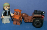 4, NOW RARE, RETIRED LEGO MINIFIGURES COLLECTIBLES FROM STAR WARS (EPISODES 4/5/6): 2 AT-AT DRIVERS, TROOPER, WICKET, EWOK PLUS TOOL & GUN CART & TRAVEL CART AND MORE (55PCS). SET 29, NOT PLAYED WITH