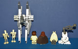 5, NOW RARE RETIRED (BUT NEW) LEGO MINIFIGURES COLLECTIBLES FROM STAR WARS (EPISODE 1): QUI-GON-JINN, ANAKIN SKYWALKER, JAR-JAR BINKS, 2 BATTLE DROIDS + MOBILE SLICING DROID BUGGY & DROID CRANE (42 PCS). KIT SET ITEM 36