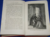 VERY RARE ANTIQUE BOOK Les 2 petits Robinsons de la Grande-Chartreuse  BY JULES TAULIER from 1879 with 69 Wood Engravings 69 VIGNETTES SUR BOIS 5TH EDITION OVER 140 YEARS OLD GILT-EDGED PAGES WITH 24 KARAT GOLD LEAF