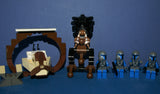 4, NOW RARE, LEGO STAR WARS MANDALORIAN TROOPER MINIFIGURES COLLECTIBLES (7914  SW029) WITH JETPACKS PLUS 3 CUSTOM BUILDS, ARTICULATED DROID MONSTER ROBOT (59 PCS). KIT ITEM  54