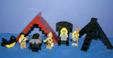 LEGO NOW RARE RETIRED (NEW) MINIFIGURES & 5 BUILDS: 4 PHARAOH QUEST MFS: ARCHIBALD HALE 7327, JAKE RAINES, 2 ZOMBIE MUMMIES + GOLD STAFF, THRONE, ARK OF THE COVENANT, TENT, BLACK PYRAMID OF THE DEAD (117 PCS). KIT ITEM SET 56