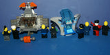 8 LEGO ALPHA TEAM NOW RARE RETIRED MINIFIGURES: CRUNCH WITH DYNAMITE TORSO, CHARGE, CAM GIRL, RADIA, OGEL MINION COMMANDER WITH SKELETON FACE, ETC... PLUS 2 BUILDS:  THRONE, ARMORED VEHICLE (111 PCS) ITEM 58