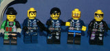 8 LEGO ALPHA TEAM NOW RARE RETIRED MINIFIGURES: CRUNCH WITH DYNAMITE TORSO, CHARGE, CAM GIRL, RADIA, OGEL MINION COMMANDER WITH SKELETON FACE, ETC... PLUS 2 BUILDS:  THRONE, ARMORED VEHICLE (111 PCS) ITEM 58