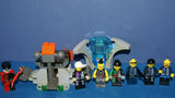 8 LEGO ALPHA TEAM NOW RARE RETIRED MINIFIGURES: CRUNCH WITH DYNAMITE TORSO, CHARGE, CAM GIRL, RADIA, OGEL MINION COMMANDER WITH SKELETON FACE, ETC... PLUS 2 BUILDS:  THRONE, ARMORED VEHICLE (111 PCS) ITEM 58