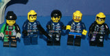 8 LEGO ALPHA TEAM NOW RARE RETIRED MINIFIGURES: CRUNCH WITH DYNAMITE TORSO, CHARGE, CAM GIRL, RADIA, OGEL MINION COMMANDER WITH SKELETON FACE, ETC... PLUS 2 BUILDS:  THRONE, ARMORED VEHICLE (111 PCS) ITEM 58