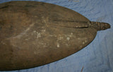 Old Unique Sing-Sing Festival Ceremonial Hand Carved Bowl, Large Platter to serve Betel, Lime, Sago & Grub during Initiations, Rites of passage, Wars victories, Weddings, 24" Long, Ramu River, Papua New Guinea. Item 60A19. Mid to Late 20th C.