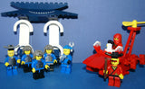 1998-2009 VERY RARE RETIRED LEGO MFS: 11 HARD TO FIND NINJAS CAS049, CAS050, CAS052, CAS053, CAS054 & SAMURAI CAS055 MINIFIGURES WITH ACCESSORIES, 3 BUILDS: AIRBOAT, BARBECUE, CHINATOWN GATEWAY (131 PCS) KIT 62