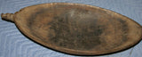 Old Unique Sing-Sing Festival Ceremonial Hand Carved Bowl, Large Platter to serve Betel, Lime, Sago & Grub during Initiations, Rites of passage, Wars victories, Weddings, 24" Long, Ramu River, Papua New Guinea. Item 60A19. Mid to Late 20th C.