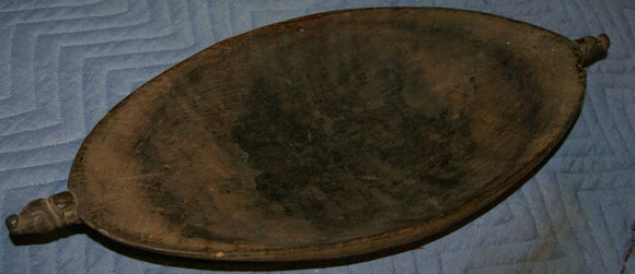 Old Unique Sing-Sing Festival Ceremonial Hand Carved Bowl, Large Platter to serve Betel, Lime, Sago & Grub during Initiations, Rites of passage, Wars victories, Weddings, 24