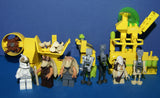 UNIQUE LEGO STAR WARS SET WITH 7, NOW RARE, RETIRED MINIFIGURES: LOGRAY EWOK, SNOW TROOPER, DROIDS, JAR JAR BINKS, GUNGAN SOLDIER, 3 ASSASSIN DROIDS + 3 BUILDS (KIT SET: ITEM 65) 121 PIECES, DISPLAY, NOT PLAYED WITH.