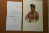 1848 Original Hand colored lithograph of WESH-CUBB, A CHIPPEWAY CHIEF, plate 45, from the octavo edition of McKenney & Hall’s History of the Indian Tribes of North America (WESHCUBB)