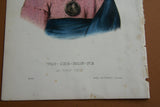 1848 Original Hand colored lithograph Wat-Che-Mon-Ne: An Ioway Chief, plate 90 from the octavo edition of McKenney & Hall’s History of the Indian Tribes of North America (WATCHEMONNE)