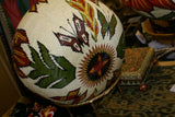 Highly Collectible & Unique (DARIEN RAINFOREST ART, PANAMA)DARIEN RAINFOREST PANAMA MUSEUM QUALITY INTRICATE MINUSCULE WEAVING COLORFUL Museum Wounaan Indian Hosig Di Masterpiece Artist Basket Orchids Flowers Butterfly Designer Collector Decor A29