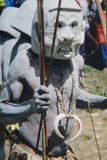 Unique “Big Man” Chief Tribal Boar Tusks & Ancestors’s Status Trophy,  Important Pectoral Ornament Worn during Initiations, also used as Currency, Bride Price, Feud Payments , collected in the late 1900’s in the Highlands Of Papua New Guinea