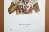 1848 Original Hand colored lithograph of NE-SOU-A-QUOIT, A FOX CHIEF, plate 16, from the octavo edition of McKenney & Hall’s History of the Indian Tribes of North America (NESOUAQUOIT)